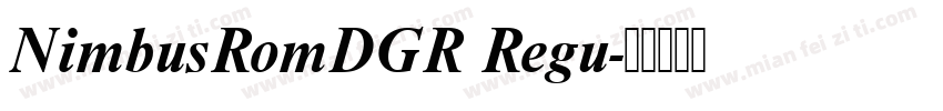 NimbusRomDGR Regu字体转换